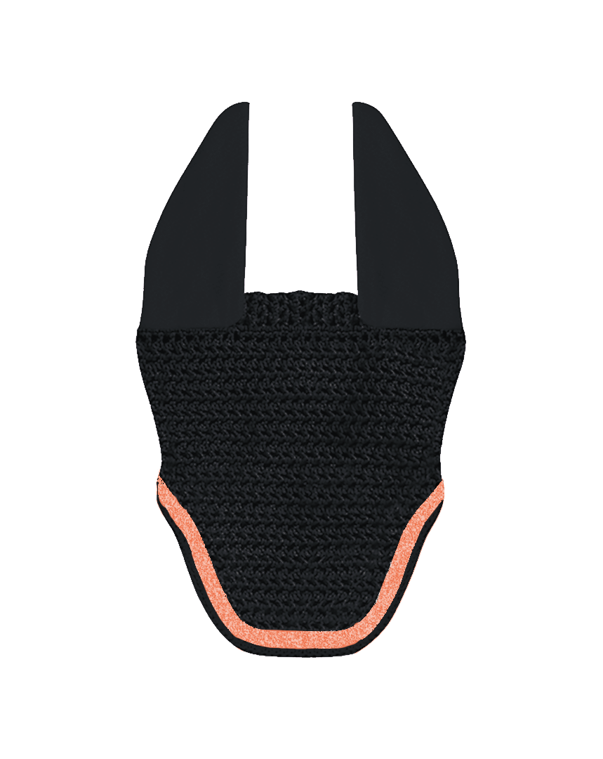 Bonnet court Ten•Noir/corail